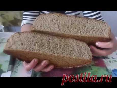 Выпекаем домашний ржаной хлеб без дрожжей на закваске.