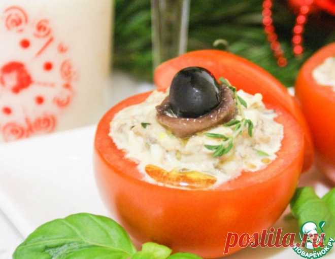 Помидоры, фаршированные салатом из тунца – кулинарный рецепт