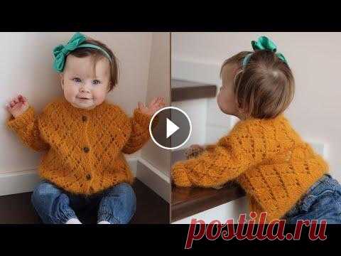 Нарядная Ажурная кофточка спицами часть - 1.Подробный мастер класс. Вяжем на любой размер. Кофточку можно свяязать на любой размер. От совсем маленькой до взрослого размера. Я рассказываю и показываю как сделать расчёты самостоятельно по инд...