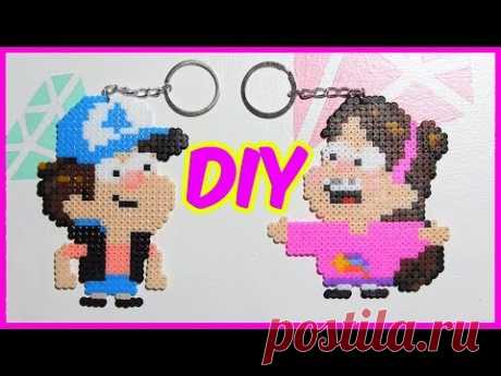 DIY. Брелки из термомозаики Гравити Фоллз. Диппер и Мейбл. #DIY Marusya Di