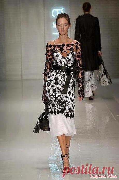 Черная туника. Схема: Дневник группы &quot;Все в ажуре... (вязание крючком)&quot; - Страна Мам