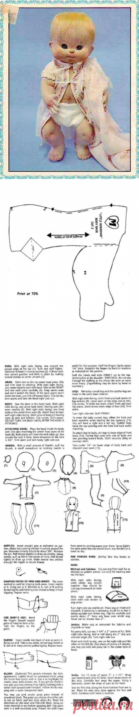 Làm búp bê cho bé yêu từ vải ~ Craft , handmade blog