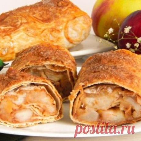 ЯБЛОЧНЫЙ ШТРУДЕЛЬ ИЗ ЛАВАША