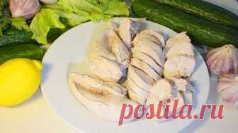 Рецепт как варить сочную, мягкую куриную грудку.