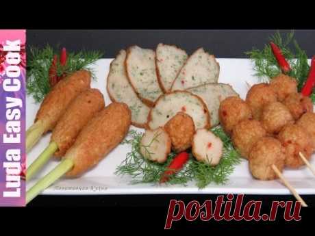 РЫБНЫЕ ШАРИКИ и РЫБНАЯ КОЛБАСА вьетнамский ФишКейк ЧА КА Fish Cake Recipe Street Food Vietnam Chả Cá