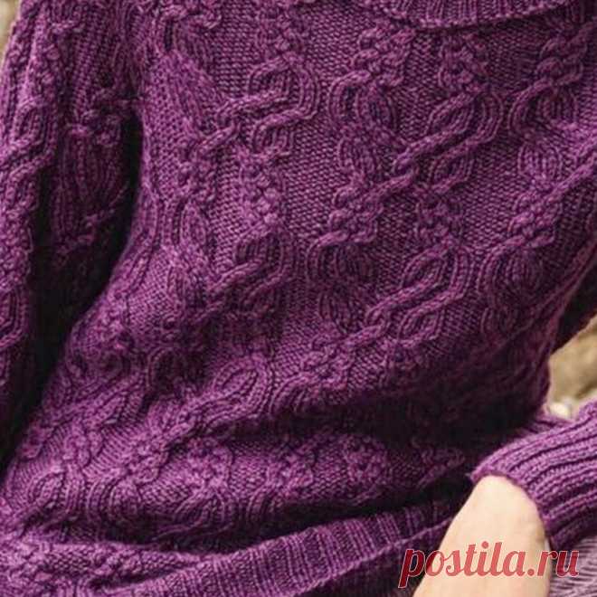 Вяжем пять прелестных женских моделей спицами в фиолетовых оттенках | Вязание с Paradosik_Handmade | Дзен