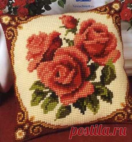 Подушки - Схемы вышивки - Иголка