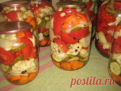 Овощи - ассорти на зиму.