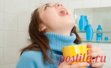 Полощем горло и полость рта правильно! / Будьте здоровы