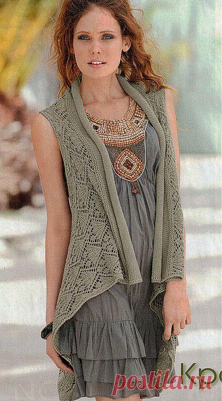 Жилет со скосами.