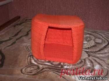 Дом для кошки своими руками. Мастер-класс с фото. - Для животных