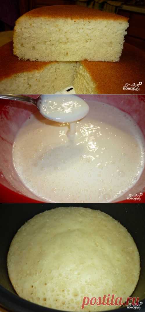 Манник на кефире в мультиварке.