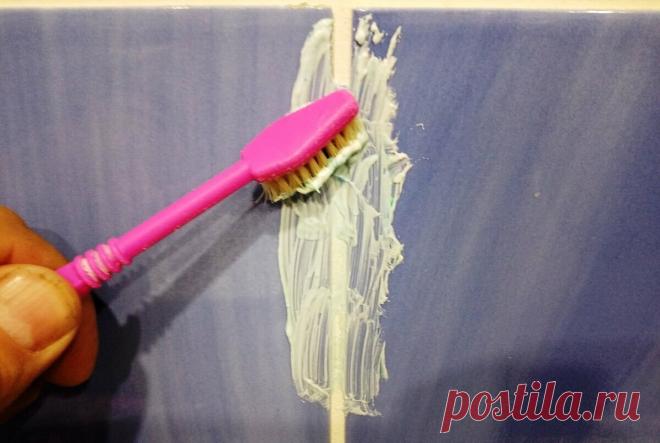 Легкий и быстрый способ отбеливания межплиточных швов в ванной, которому научил меня друг отделочник | Дачный СтройРемонт | Яндекс Дзен