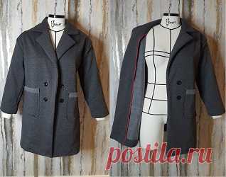 Costura e acabamento de casaco sobretudo unisex - DIY- marlene mukai - molde infantil Molde do casaco infantil: