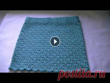 Вязание ажурной летней юбки крючком.Knitting openwork crochet skirt summer спицы купить крючки купить купить нитки...