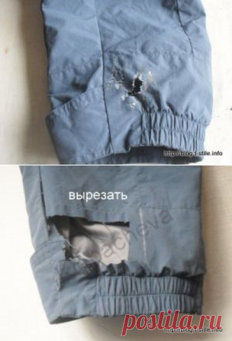 Блог &quot;О шитье&amp;#8230;&quot;  &amp;raquo; Втачная заплатка