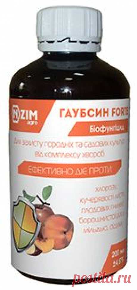 Гаубсин FORTE - універсальний біотехнологічний препарат широкого спектру дії для захисту городніх та садових культур від грибних та бактеріальних хвороб. Препарат проявляє антимікробну, антифунгальну, інсектицидну та ріст-стимулюючу дію. Вирізняється високою біологічною активністю проти грибних хвороб, бактеріозів, чорного раку, мозаїки малини та тютюнової мозаїки. Гаубсин FORTE застосовується для плодово-ягідних та овочевих культур відкритого та закритого ґрунту.