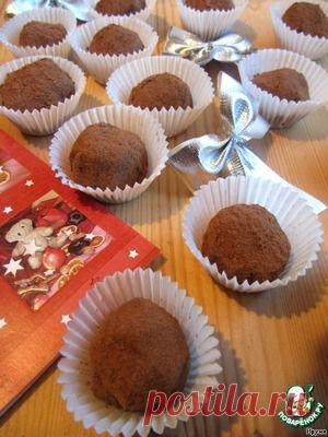 Десертные конфеты "Домашние трюфели с фундуком" - кулинарный рецепт