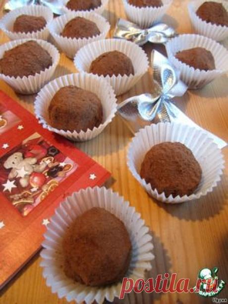 Десертные конфеты &quot;Домашние трюфели с фундуком&quot; - кулинарный рецепт