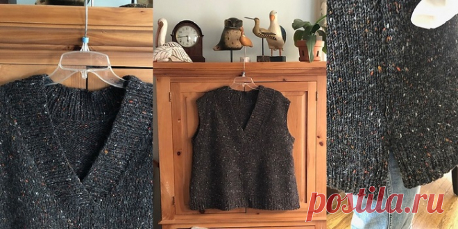 Жилет спицами Joans Vest