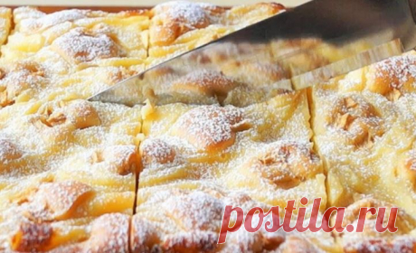 И торта не надо — шикарный пирог с яблоками и кремом Выпечка с яблоками всегда была и остается одной из самых популярных, вкусных и ароматных.