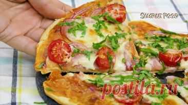 Невозможно вкусно!!!🍕 Идеальная ПИЦЦА БЕЗ ДРОЖЖЕЙ 🍕 БЫСТРЫЙ РЕЦЕПТ пиццы! Лучшее ТЕСТО для ПИЦЦЫ