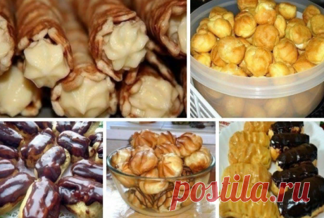 6 вкусных рецептов из заварного теста