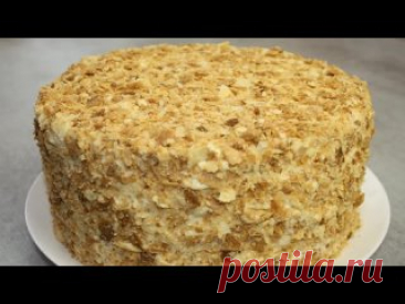 Классический НАПОЛЕОН | Больше рецептов в группе Десертомания Ингредиенты на диаметр 20 см.Вырезаем круг не меньше 22 см., т.к. в процессе выпекания, корж уменьшается на 2-3 см.Для теста:мука - 500 гр.Сливочное масло - 280 гр. (очень охлажденное)Яйца - 1 большое или 1 целое яйцо и 1 желток (если яйца маленькие)Вода - 170 гр. (ледяная)Уксус - 15...