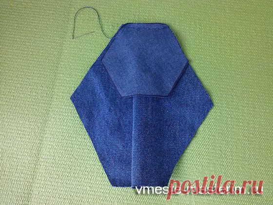 Роза из джинсовой ткани (мастер-класс).