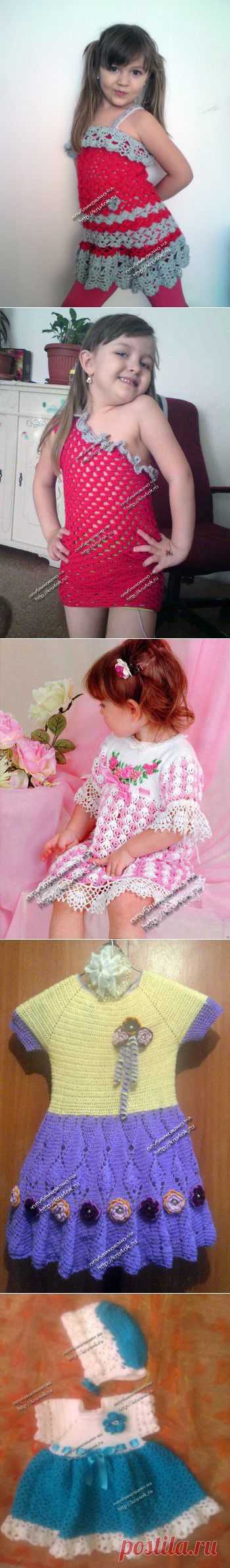 Ажурные платья крючком. Для девочек и женщин. Как связать ажурное платье. - страница 14