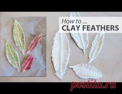 VIDEO - handmade Clay Feathers