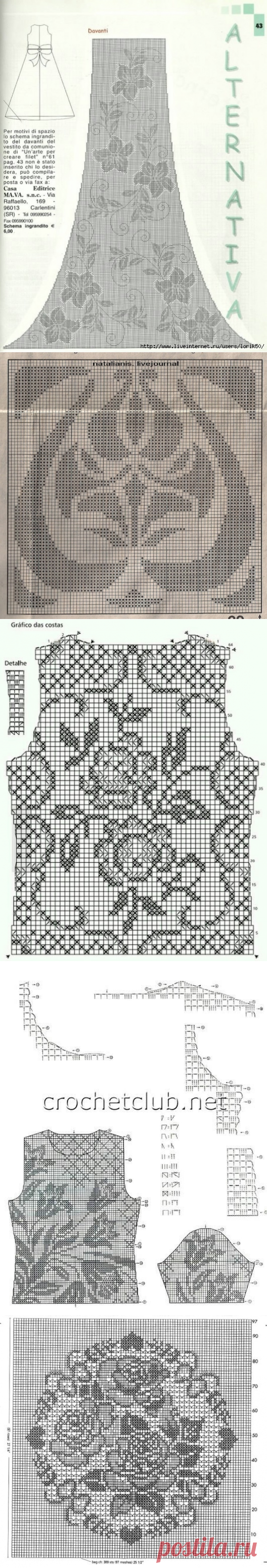 Платье крючком с 