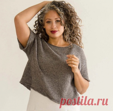 Вязаная футболка или кофточка спицами и крючком: стиль и комфорт на каждый летний день(+ описания, схемы, выкройки) | Вяжем с Бабуковой | Дзен