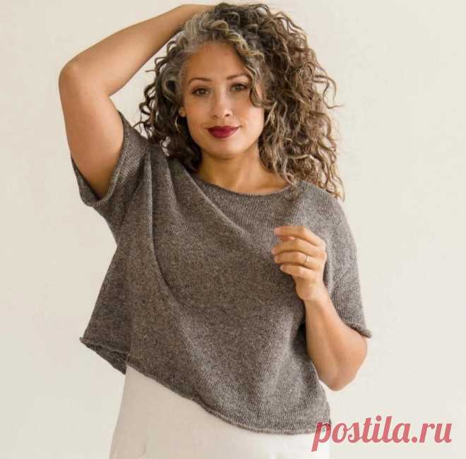 Вязаная футболка или кофточка спицами и крючком: стиль и комфорт на каждый летний день(+ описания, схемы, выкройки) | Вяжем с Бабуковой | Дзен