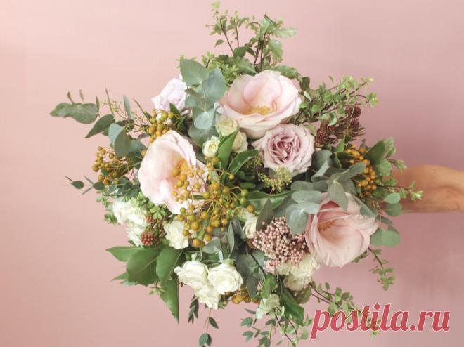 Мастер-класс: стильный осенний букет своими руками | ELLEDECORATION