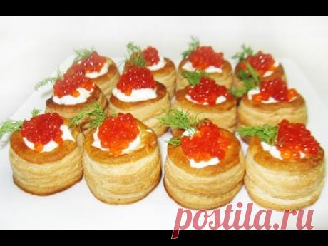 Закуска из икры тарталетки.БЫСТРО И ВКУСНО.