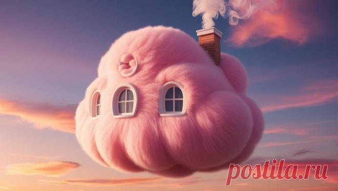 облако-дом который создала нейросеть Canva