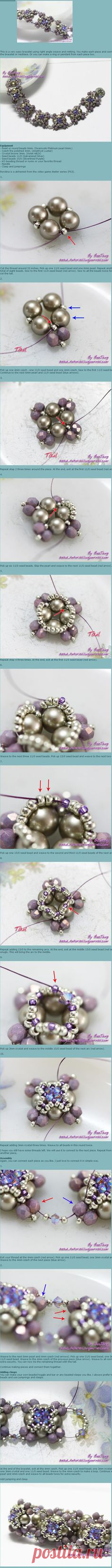 (129) Beaded Beads TUTORIAL bracelet | Ági