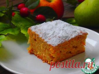 Морковно-грушевый пирог – кулинарный рецепт