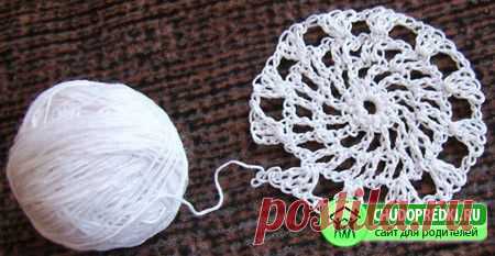 Вязание салфетки крючком. Мастер класс. "Подсолнух" » Chudopredki.ru - Ребенок и дети, беременность, роды, родители