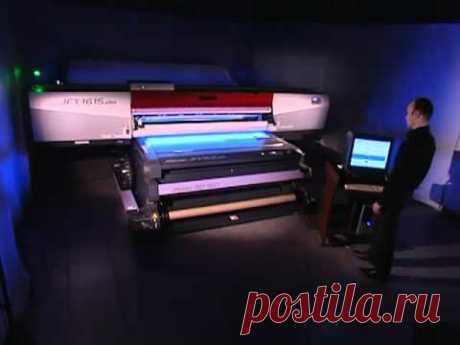 Технология УФ-печати. Mimaki - JFX1615plus.flv