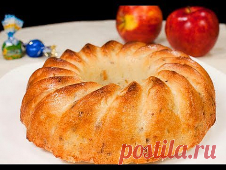 Шарлотка с яблоками видео рецепт - YouTube