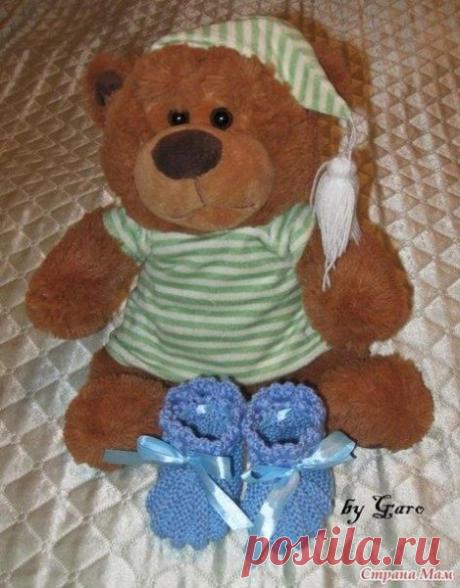 Пинетки-зефирки без шва на подошве