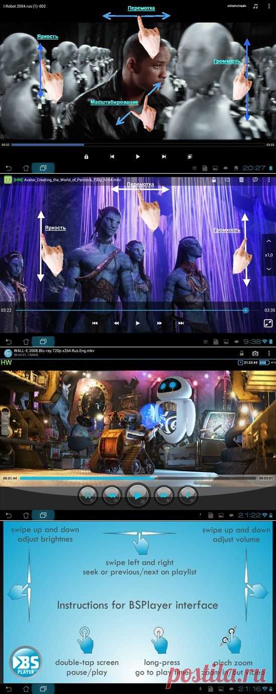 Обзор видео плееров для Android