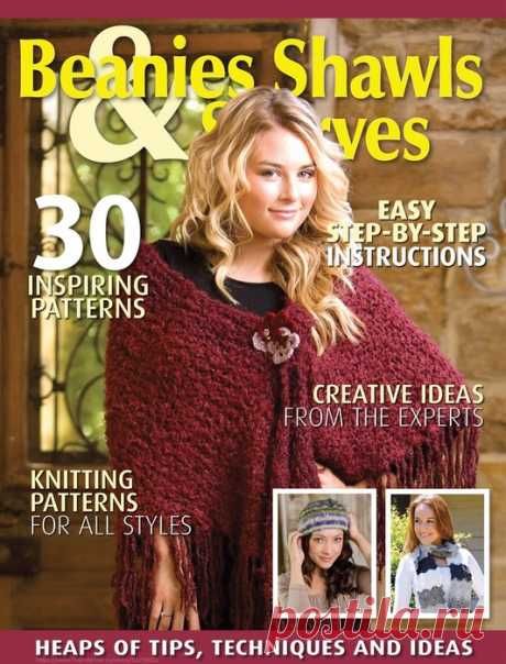 Вязаные проекты спицами в журнале «Beanies & Scarves №1 2022»
