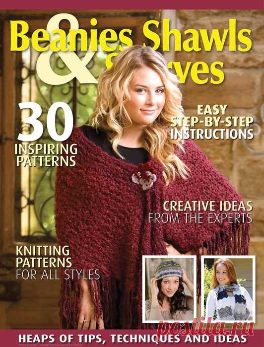 Вязаные проекты спицами в журнале «Beanies & Scarves №1 2022»