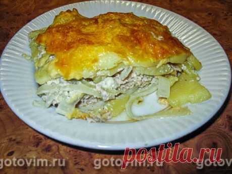 Картофельная запеканка с куриным фаршем. Рецепт с фото / Готовим.РУ