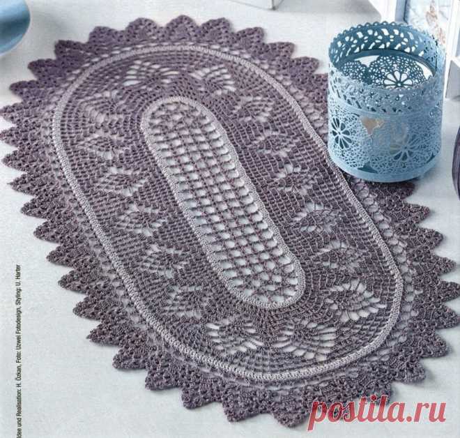 Красивая салфетка крючком  Сохраняйте