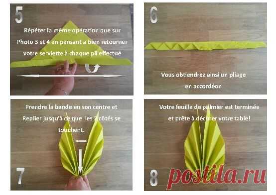 Des feuilles de palmier sur votre table - toc-cuisine.fr