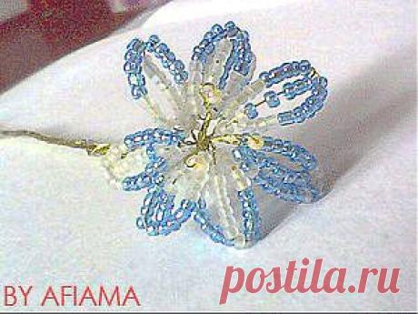 Гиацинт из бисера